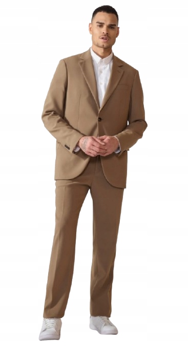 Pier One Hnědý Pánský Oblek S Knoflíky, Velikost 56 Kw