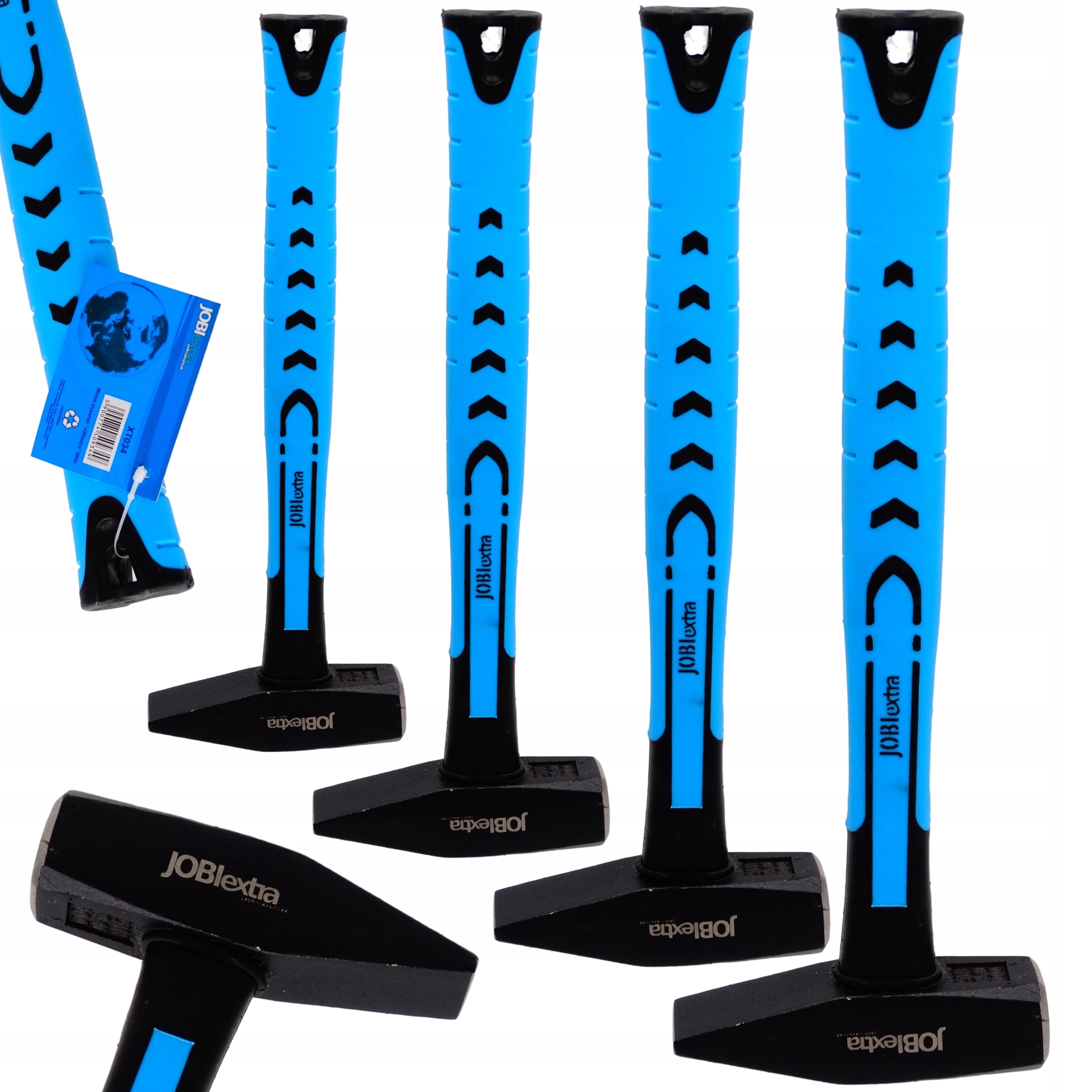 Jobi zestaw młotków młotek ślusarski komplet 4 sztuki 100,500,1000,1500gr.