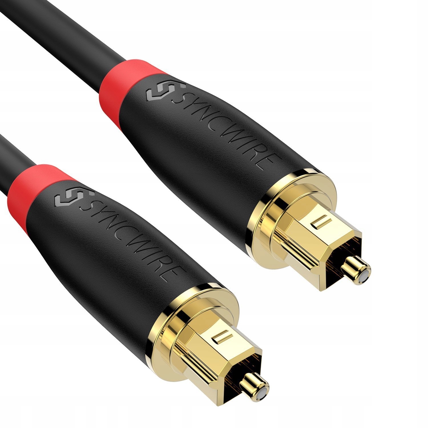 KABEL AUDIO TOSLINK OPTYCZNY SYNCWIRE TOSLINK 3M POZŁACANY