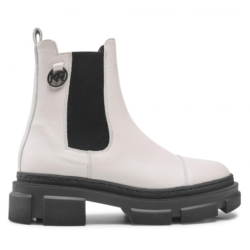 kotníkové boty zateplené platforma dámské kožené boty Karino 39