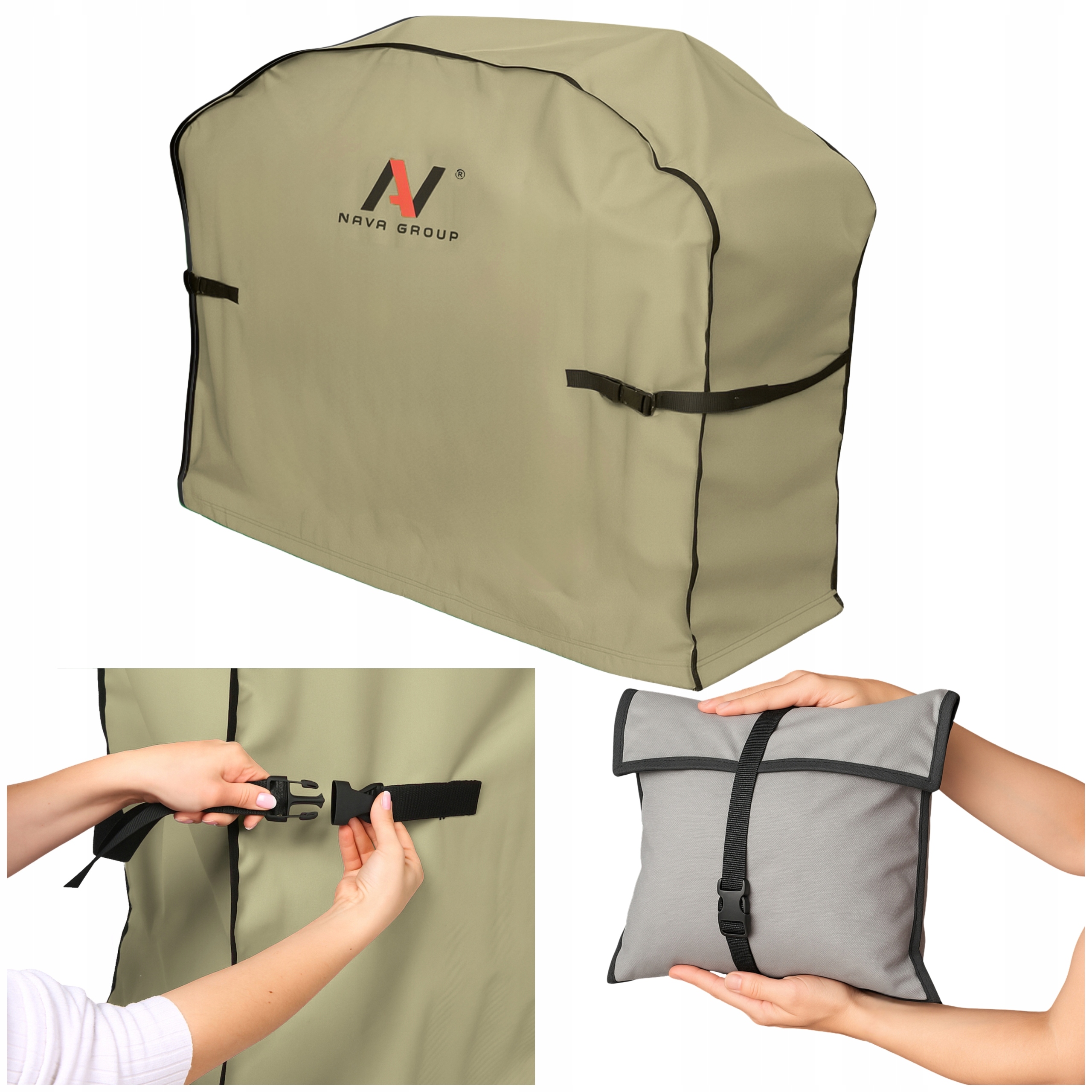 Ochranný obal na plynový gril Voděodolný Uv zahradní 126x52x101 Pásy