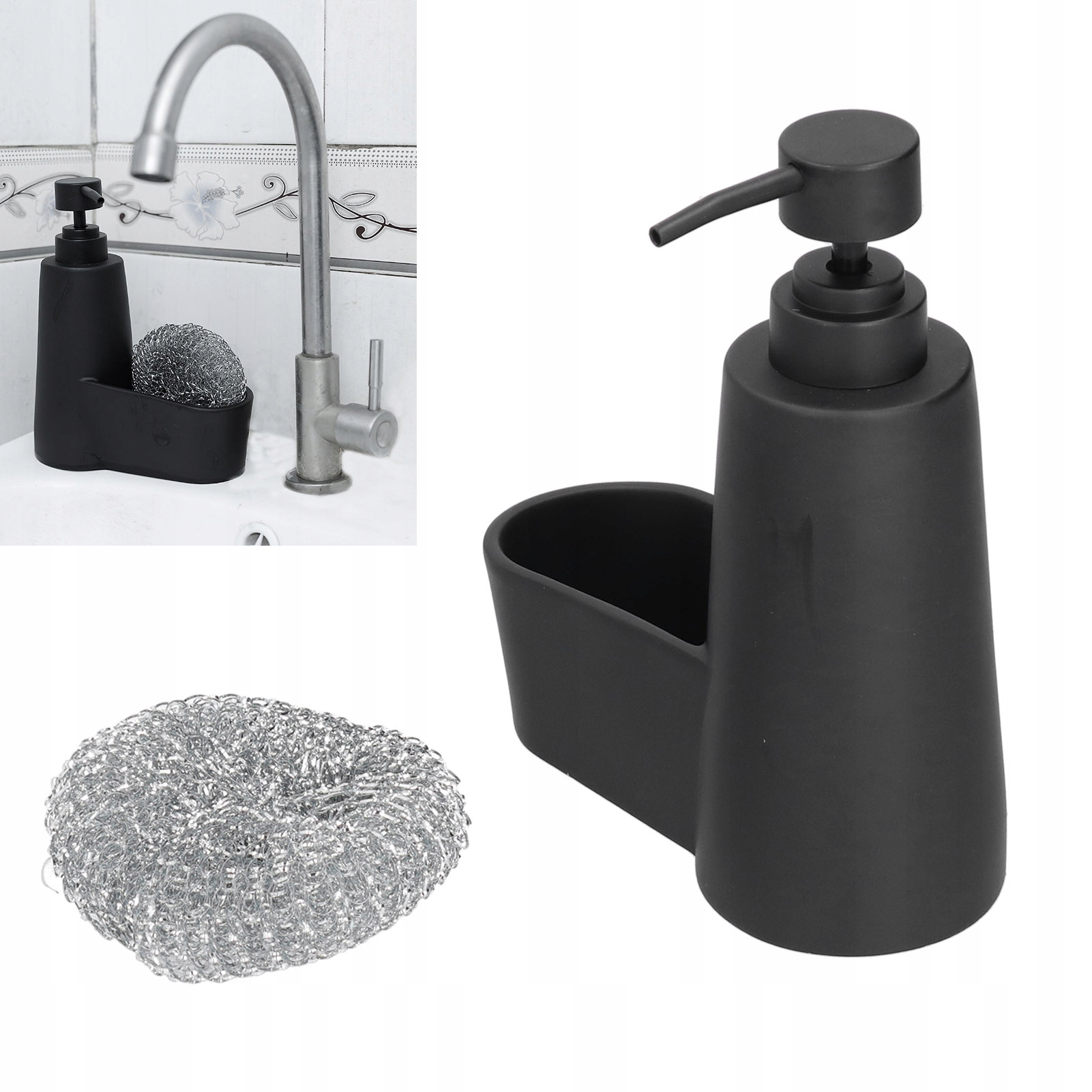 DOZOWNIK PŁYNU DO MYCIA NACZYŃ Z POJEMNIKIEM Marka bez marki