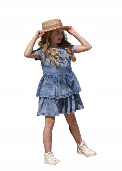 

Sukienka krótki ręka jeansowa All for kids 140/146