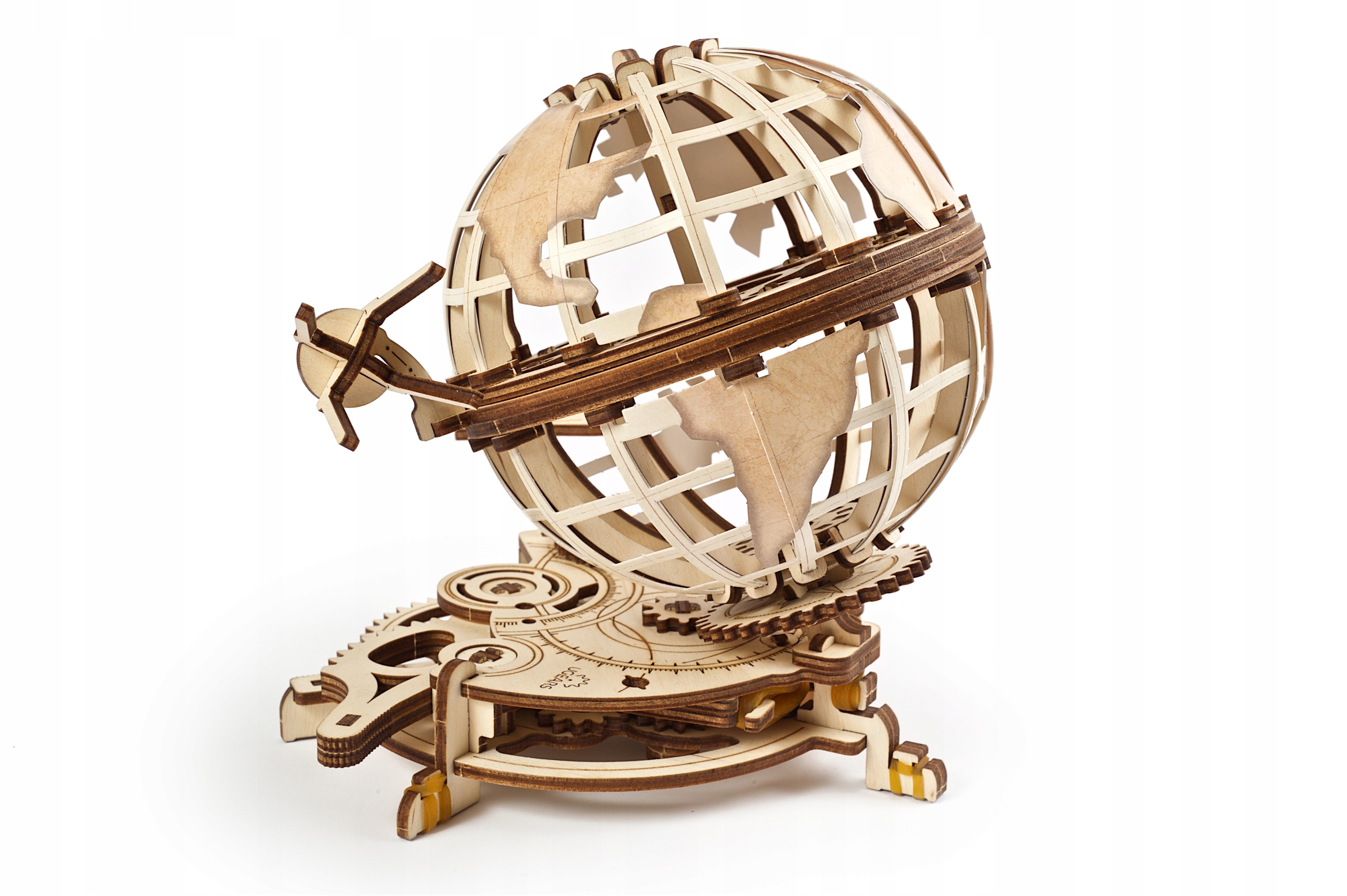 

Piękne Puzzle 3D Drewniane Globus uGEARS