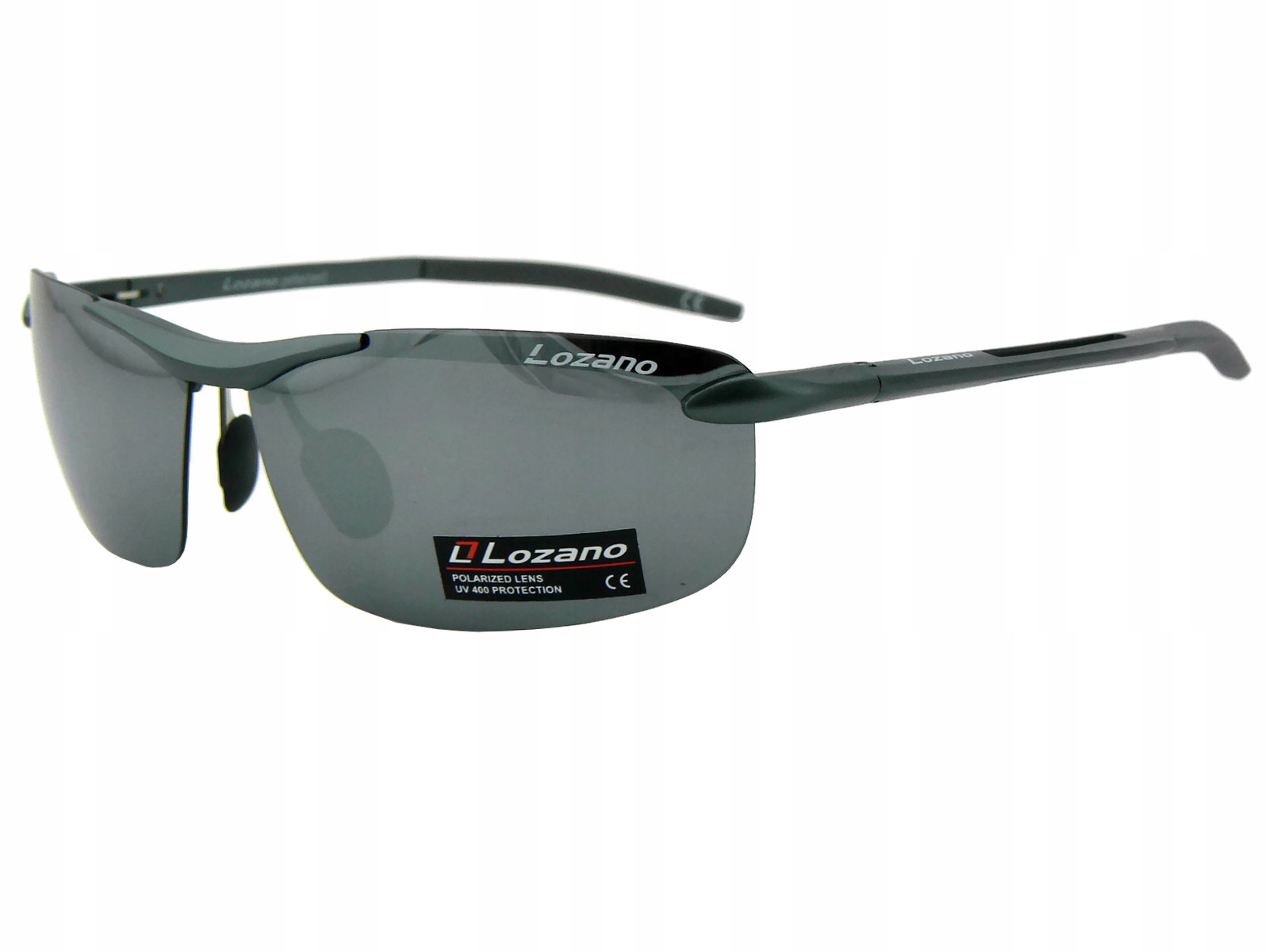 Okulary z Polaryzacją Srebrne Lustra Rowerowe Etui