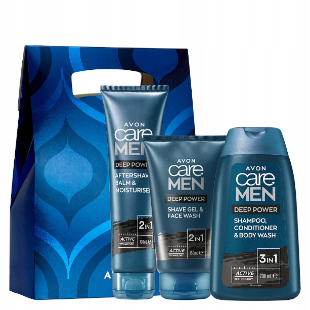 

Zestaw Men Deep Power 3 Szt Węgiel Torebka Avon