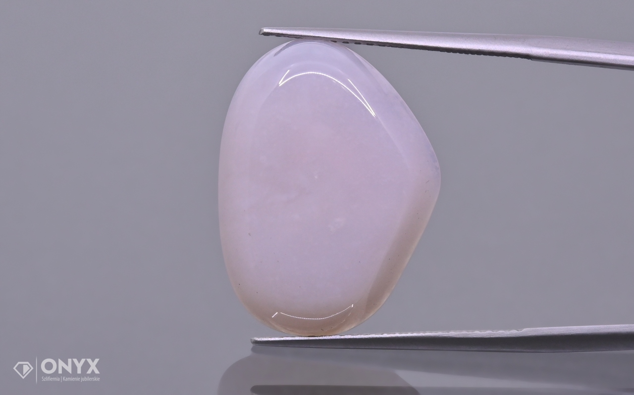 Chalcedon růžová konvexní nepravidelná destička 21x15,5 mm