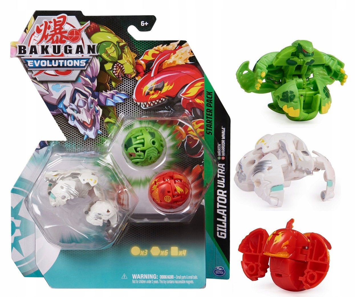 

Bakugan Evolutions Startowy 3szt Gillator Ultra