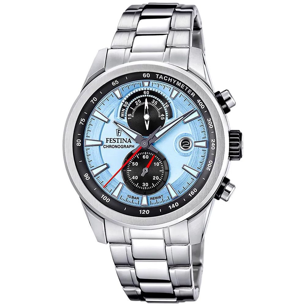 Pánské Hodinky Festina F20694-2 stříbrný náramek