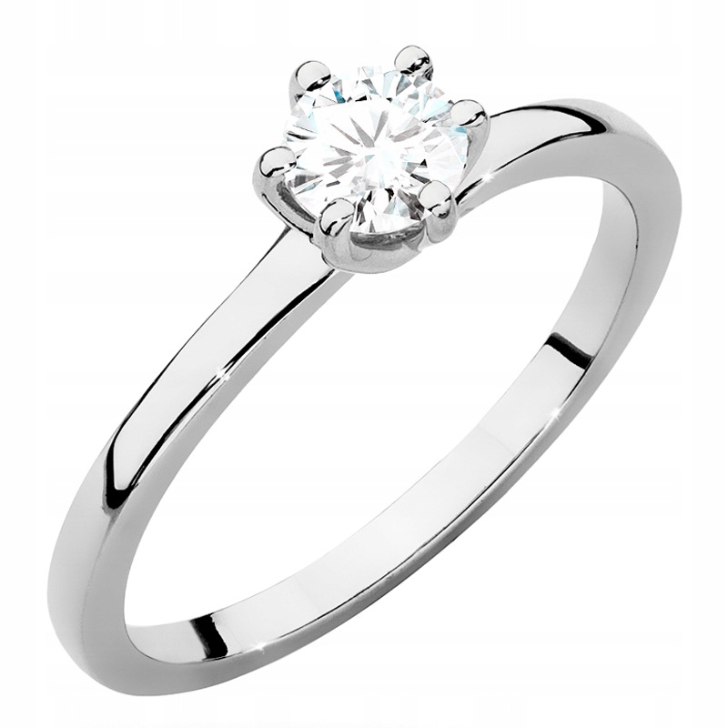 Piękny Złoty Pierścionek pr. 585 14k z Diamentem Laboratoryjnym 0,40ct