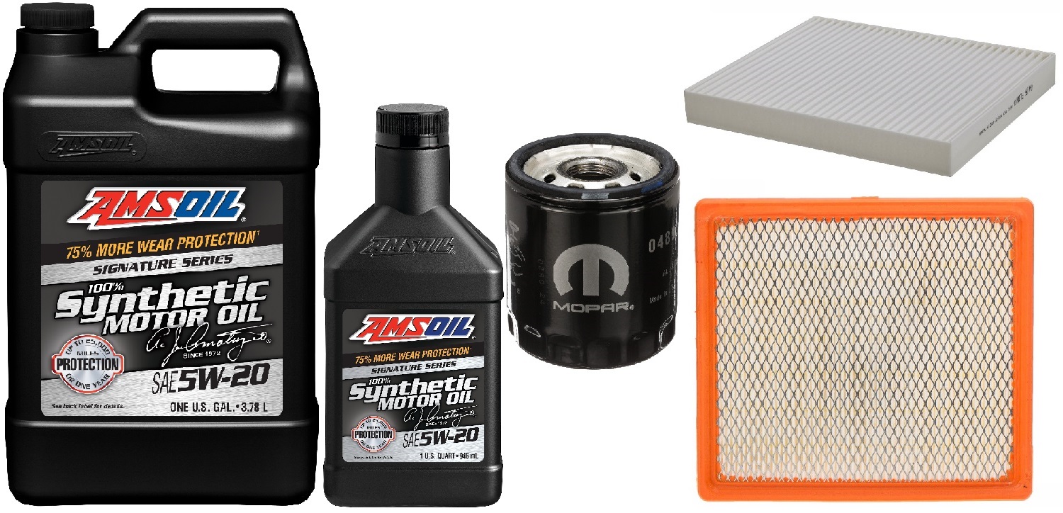 AMSOIL 5W20 4,7L + FILTRY CHRYSLER 200 2,4 11-2014