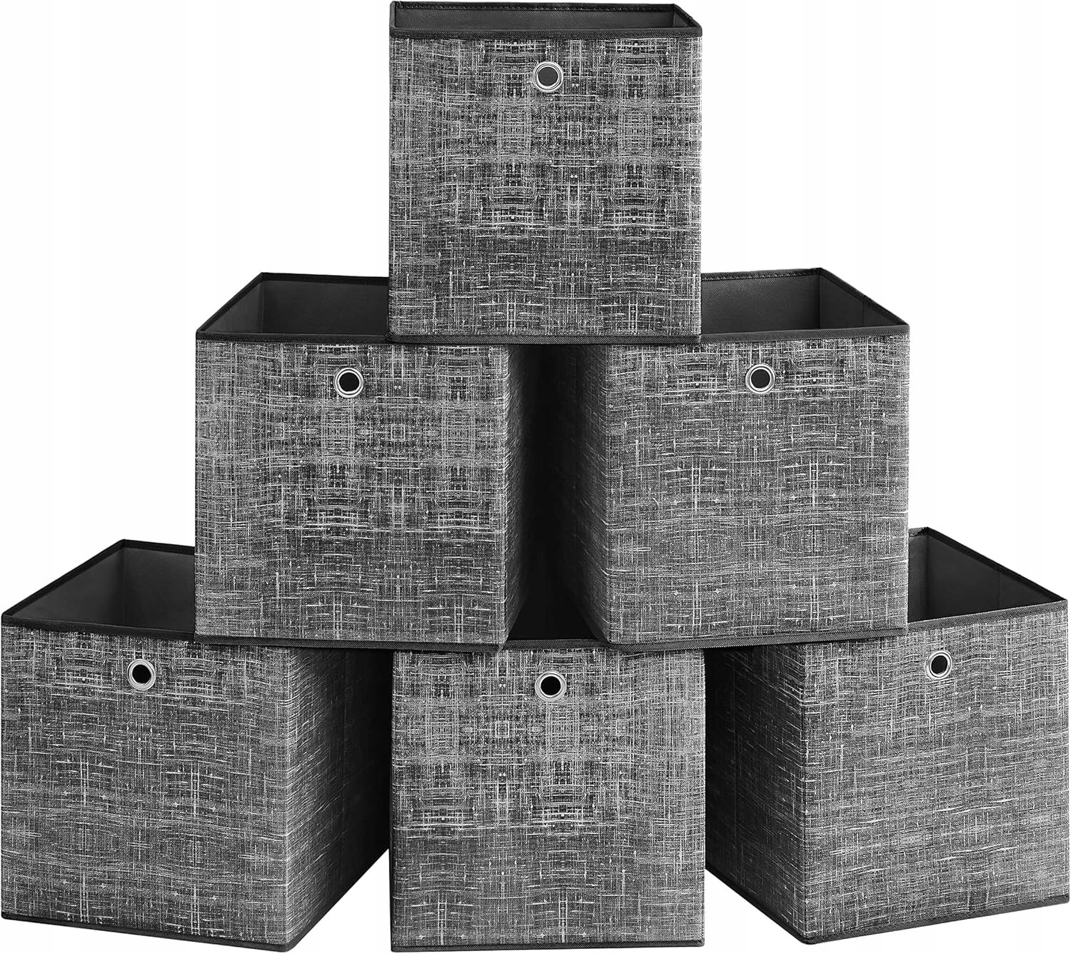 Songmics – sada 6 skládacích úložných boxů, 33x33x33 cm