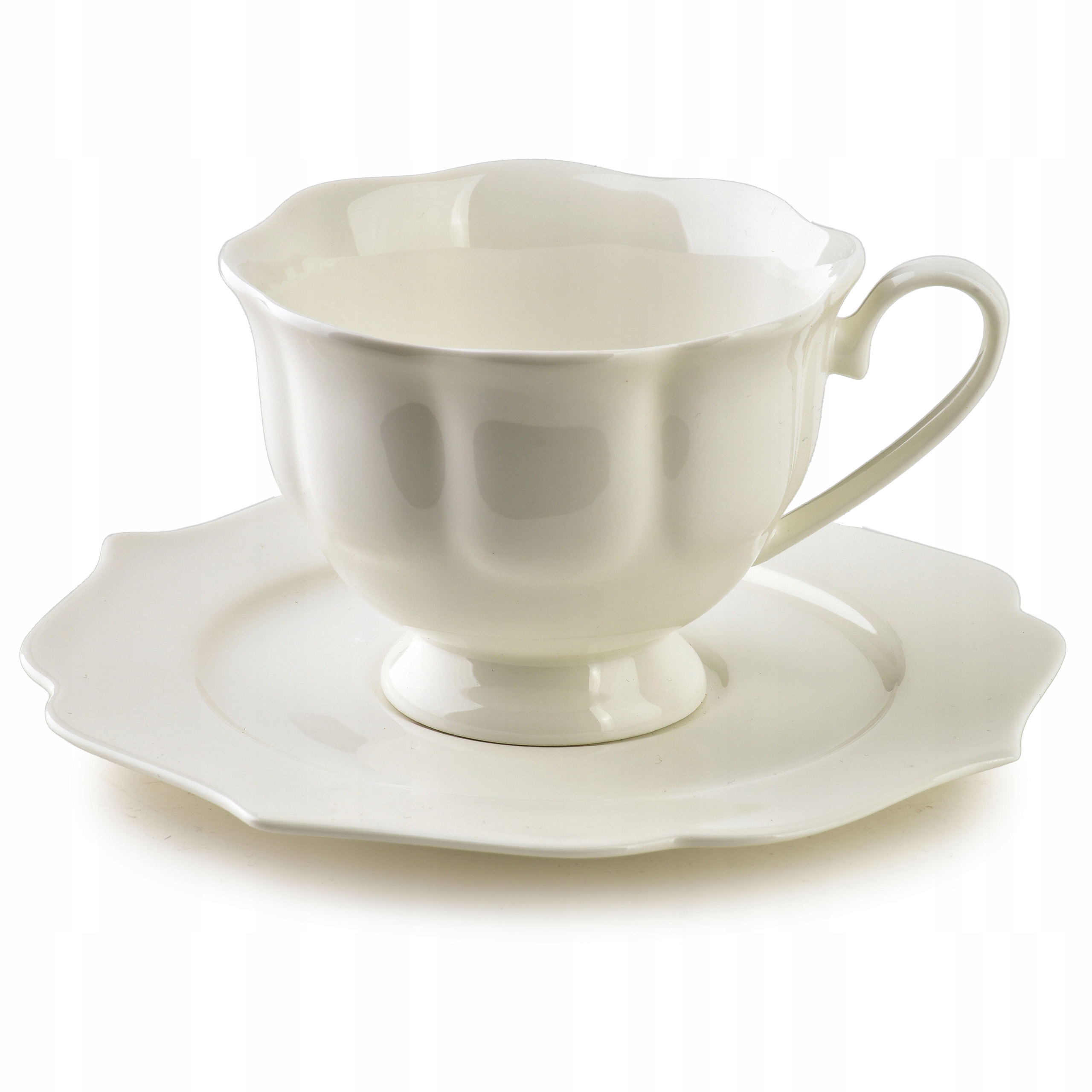 Porcelánové šálky Isabelle 9x11,5x6,7 bílé 6 ks