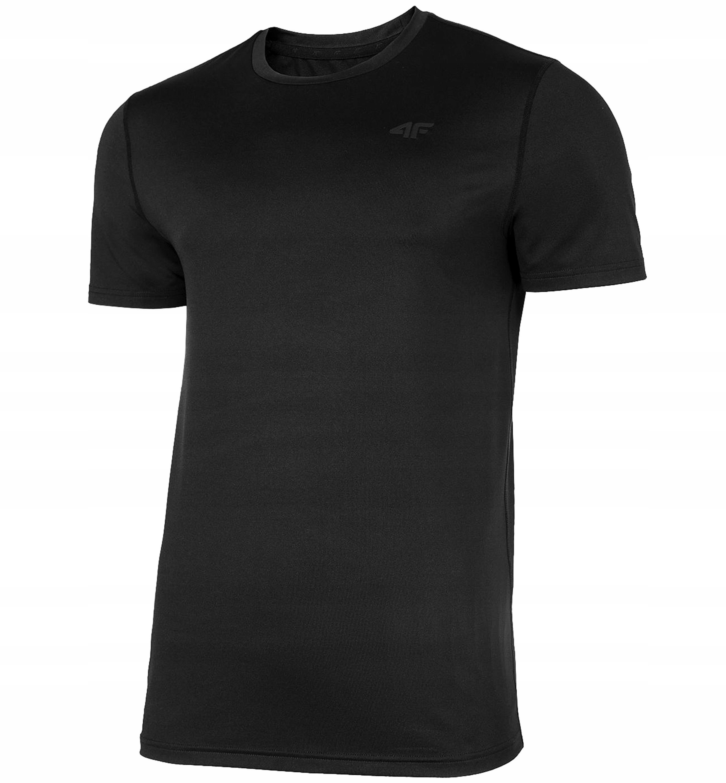 

T-shirt 4F Męski H4L22 TSM352 Czarny R. M