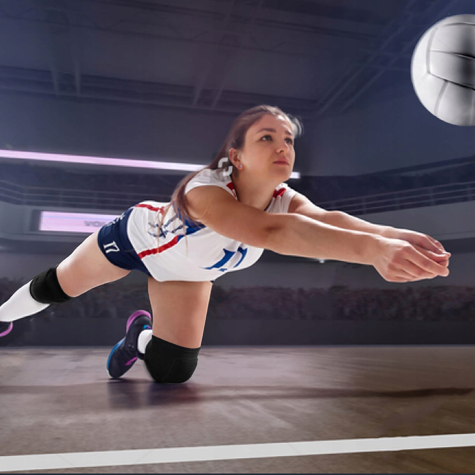 PIANKOWE NAKOLANNIKI SPORTOWE DO TAŃCA AMORTYZUJĄCE UDERZENIA SLEEVES Właściwości oddychające