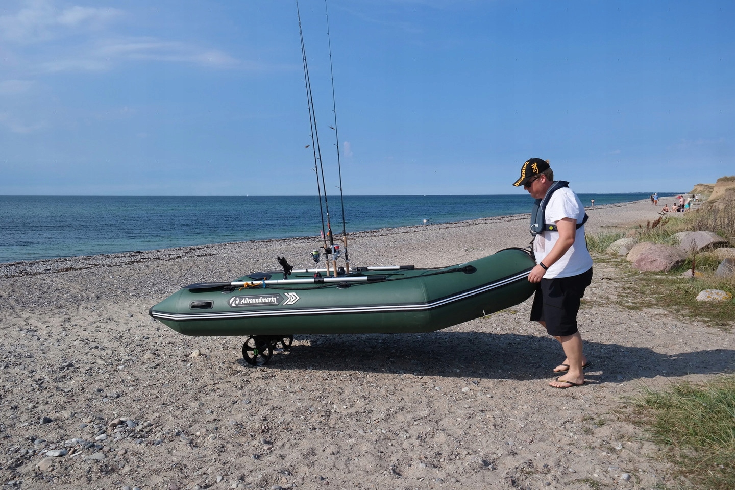 PONTON MOTOROWY ALLROUNDMARIN KIWI 249 ZIELONY Podłoga pełna