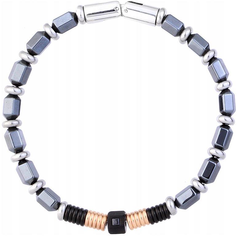 Pánský náramek Hematit I Ocel Manoki