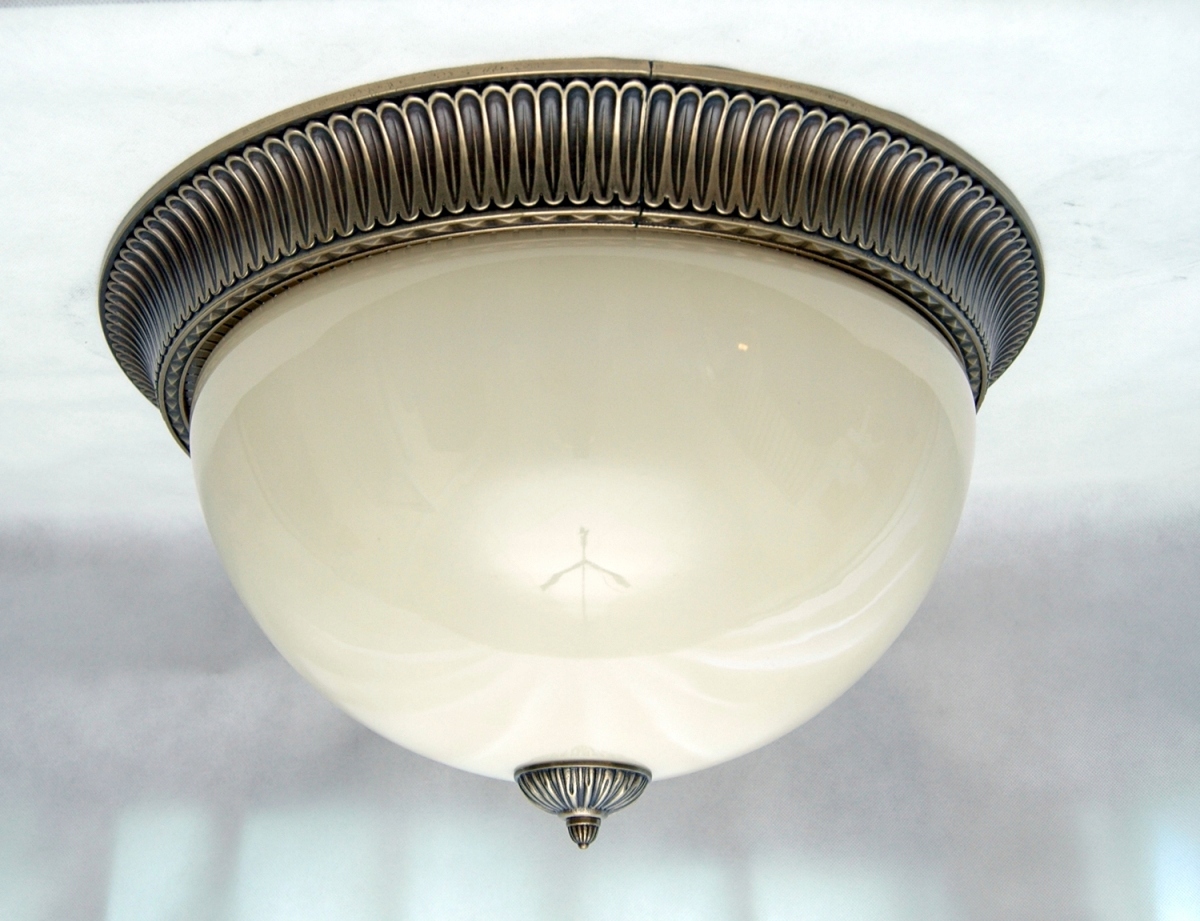 Stropné Svietidlo 50 cm, mosadzná stropná lampa
