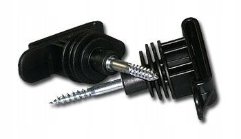 Izolator do taśmy z wkrętem do drewna ( 25 ) [10