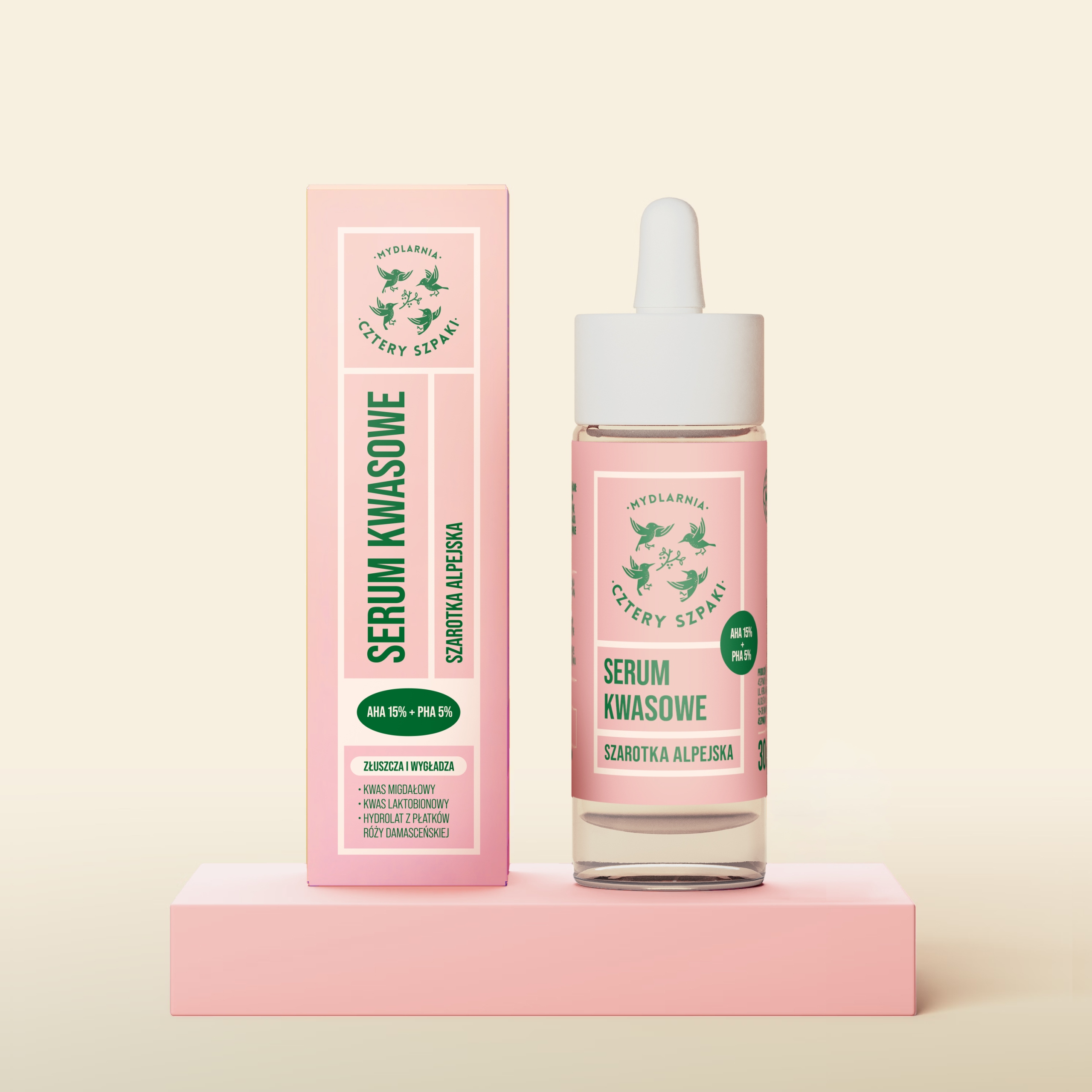 Cztery Szpaki Kyselé sérum Alpská šerotka 30 ml