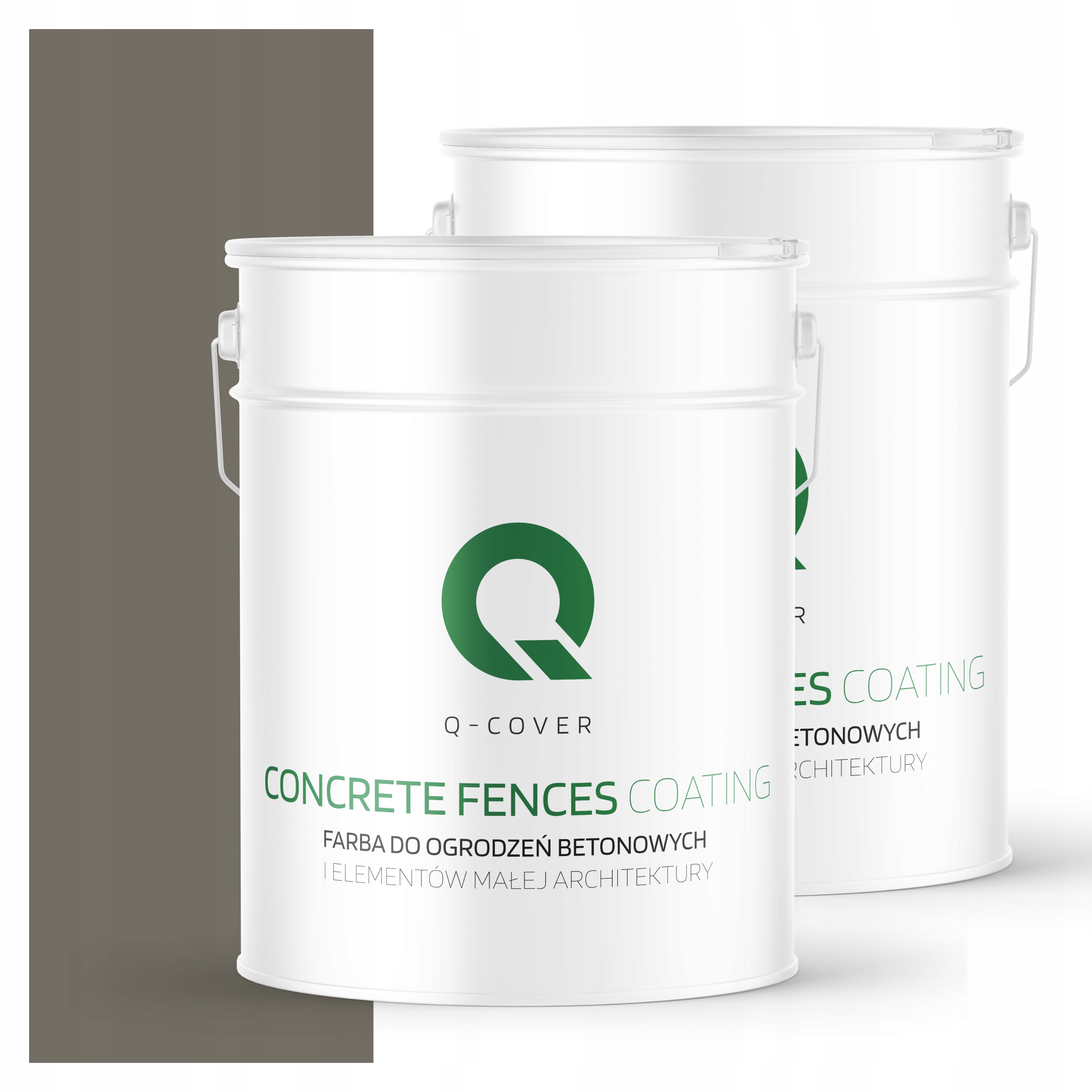 Farba Na Maľovanie Plotov A Betónových Kvetináčov Šedá Tmavo Teplá 10 L