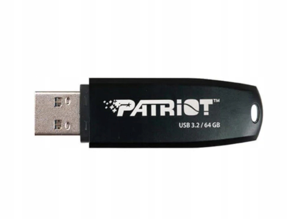 Patriot Core 64GB Type A Usb 3.2 80MB/s czarny