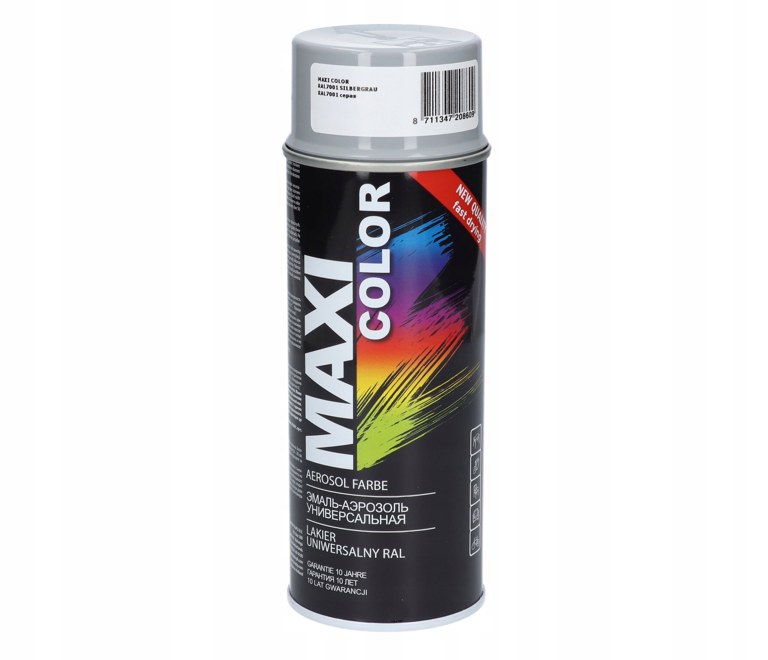 

Maxi Color Ral 7001 Farba Lakier Silver Grey Motip