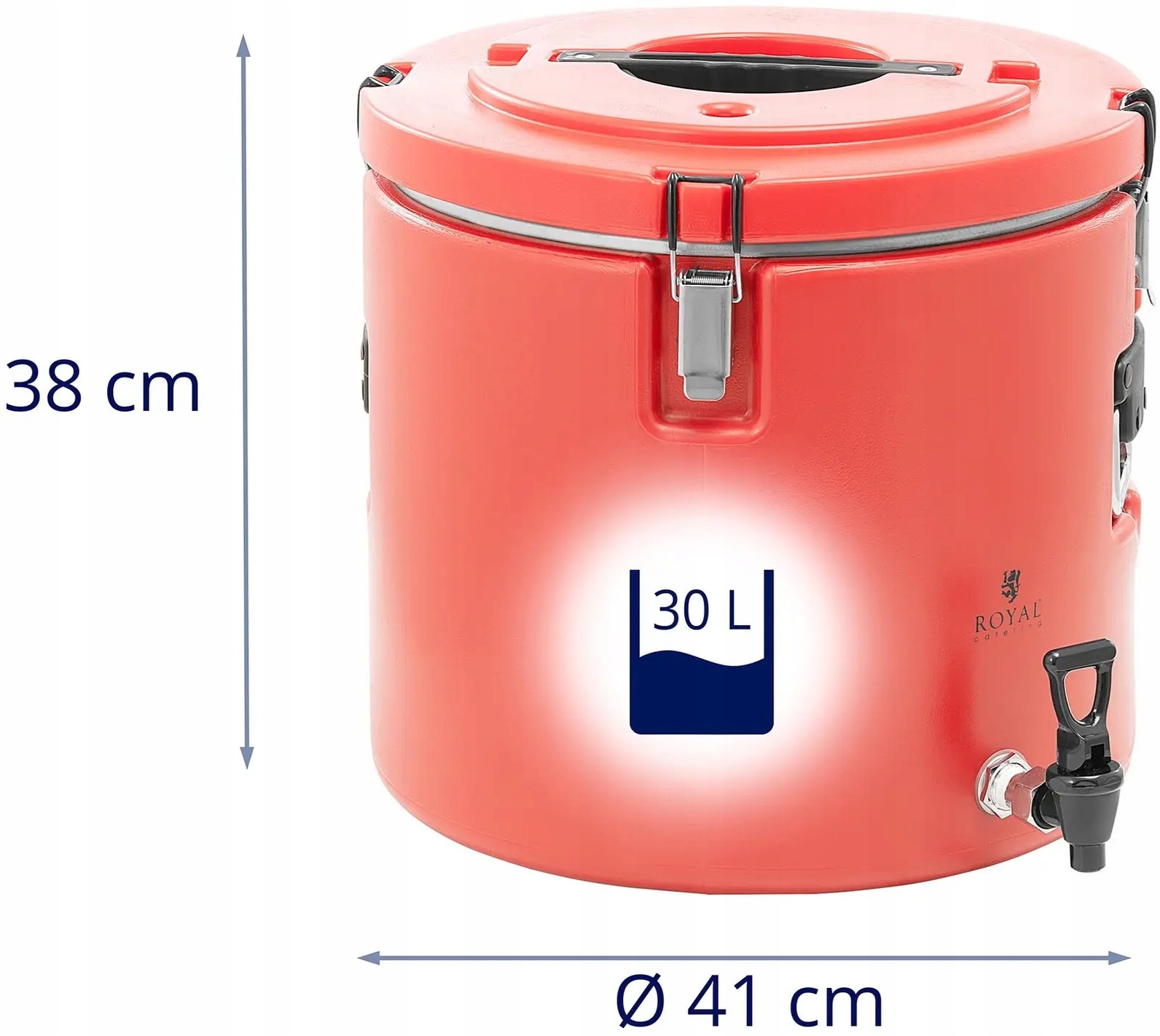 Termos obiadowy gastronomiczny 30 l kranik Royal Catering RC_TT_5 10012481