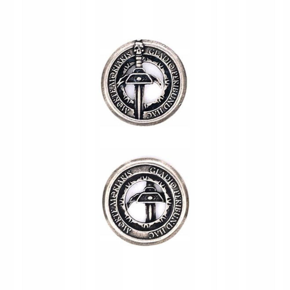 WYPOSAŻENIE POSZUKIWACZA PRZYGÓD - MIECZ - SREBRNA METALOWA MONETA 1 SZT