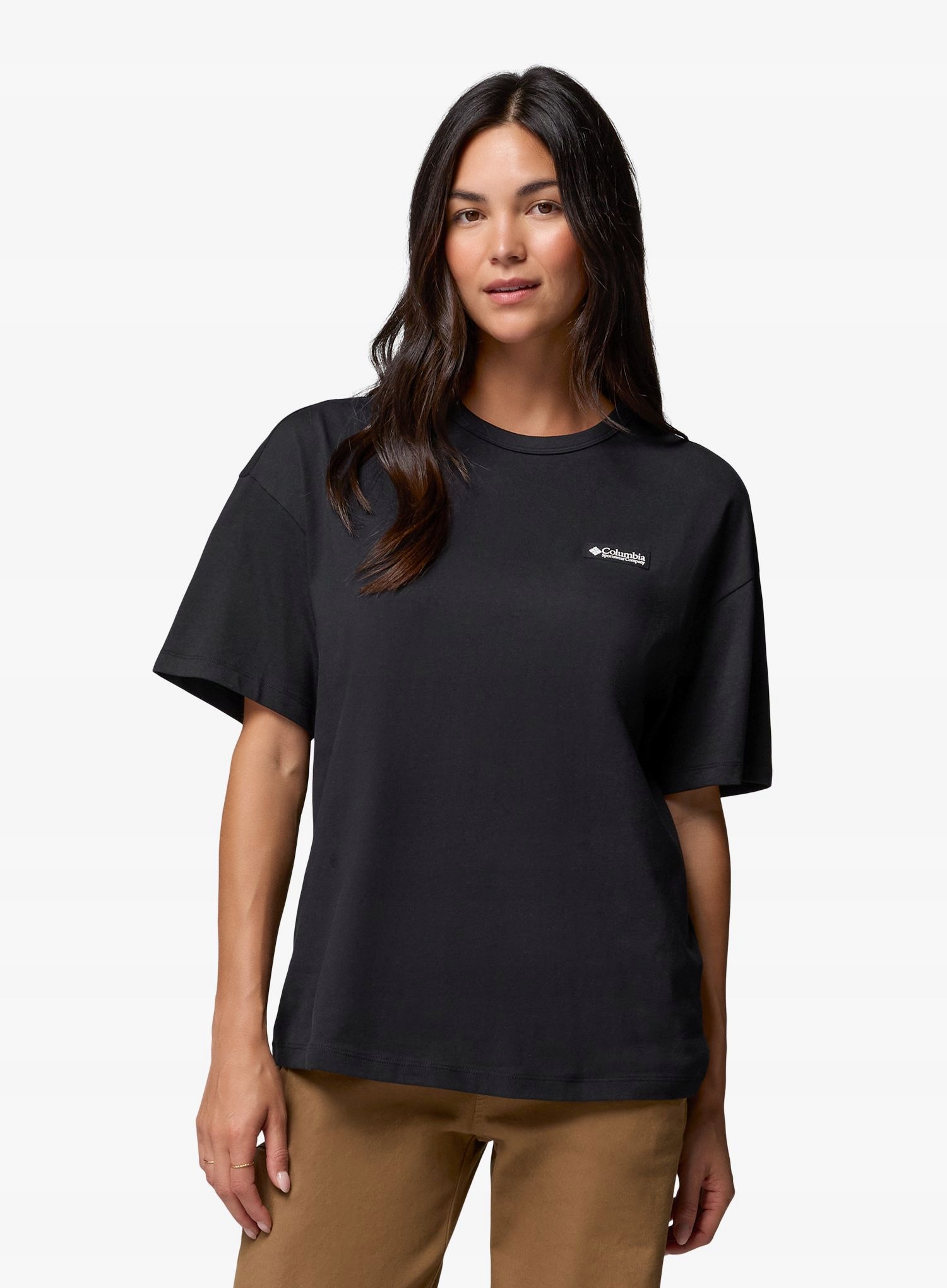 Koszulka bawełniana damska Columbia Csc Heavyweight Graphic Tee black M