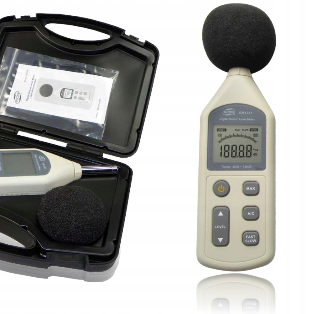 Měřič Úrovně Intenzity Zvuku Sonometr Decibelometr Ce 30dBA-130dBA
