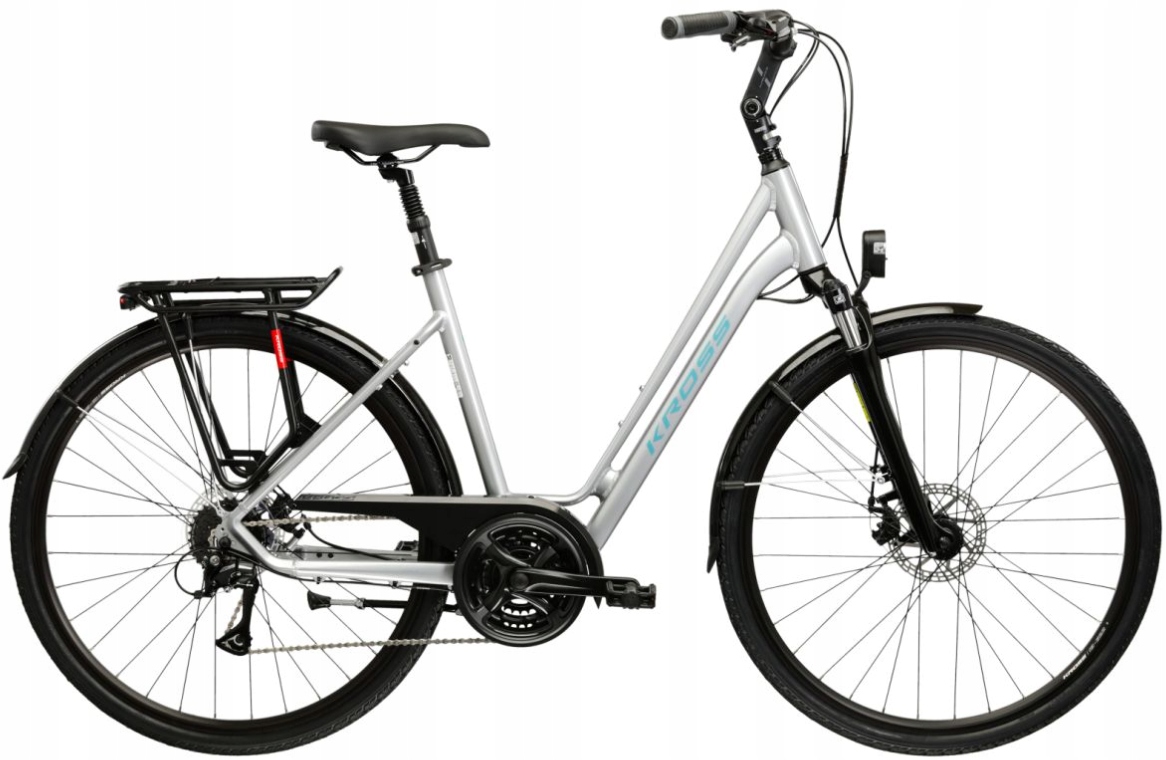 Rower Trekingowy Kross Sentio 3.0 XS(16") 28 Srebrny/stalowy Połysk