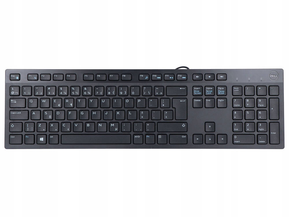 

Nowa Klawiatura Biurowa Dell KB216 Qwerty Naklejki