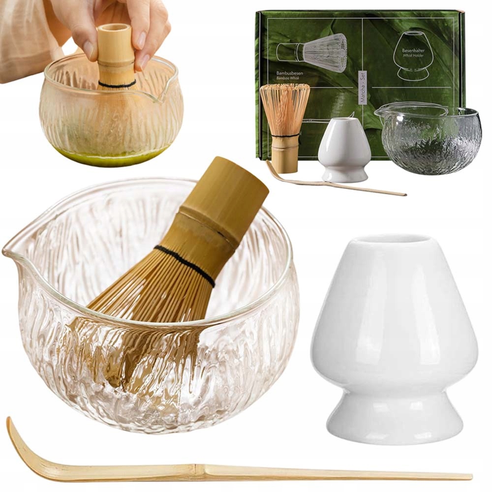 Levně Sada Metla Chasen Štětec Na Čaj Matcha Lžička Na Matchu