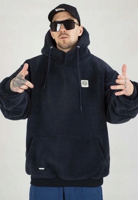 Bunda Mass S Kapucí Zimní Patch Teddy, tmavě modrá