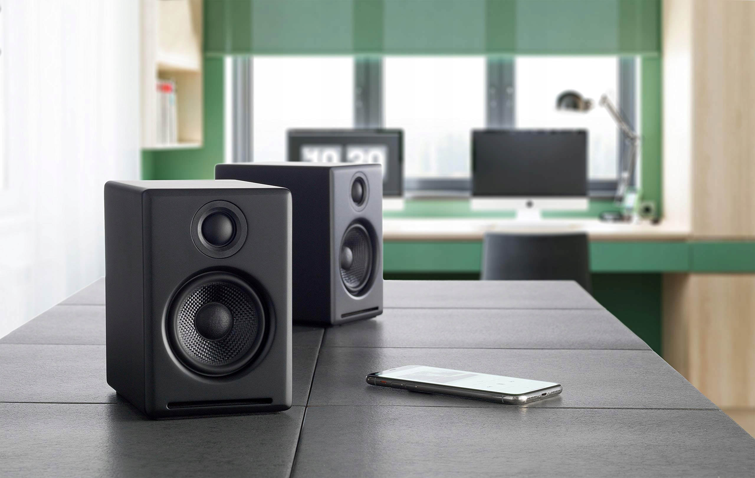 AUDIOENGINE A2 Plus Bluetooth Głośniki Do Komputera Muzyka Gaming — miniatura 5