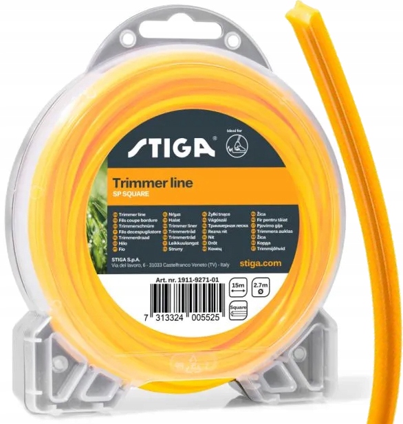 

Stiga Żyłka Tnąca Do Kosy SP66 Kwadrat 2,7mm 15m