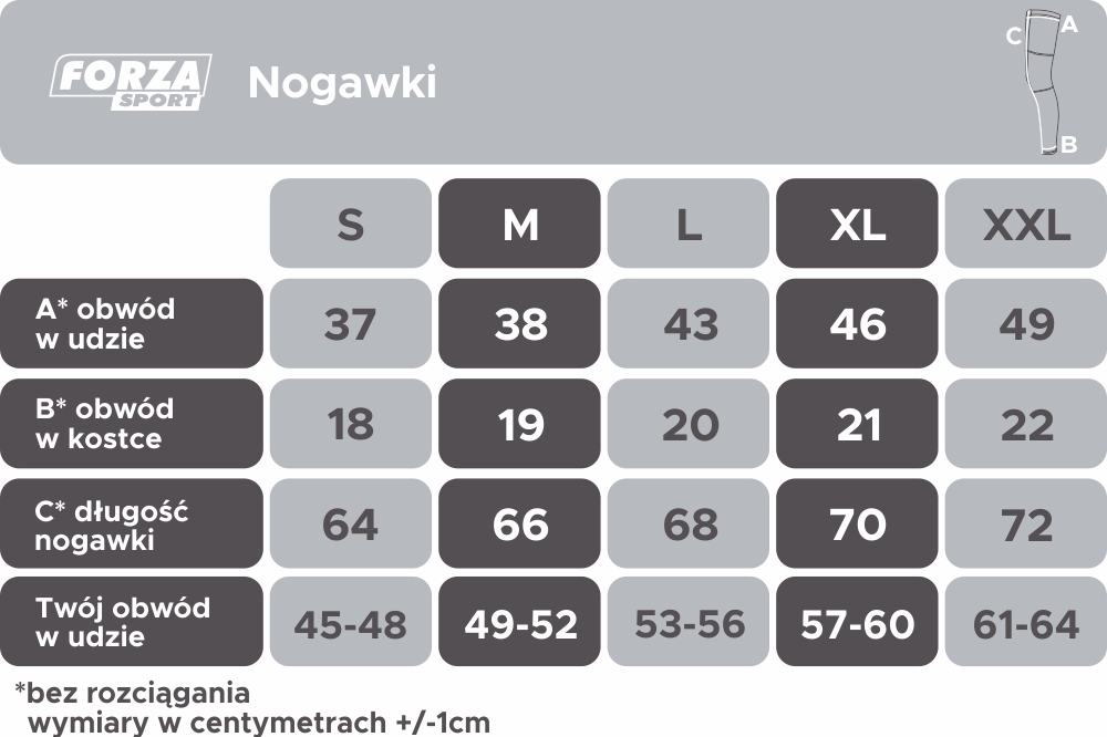 NOGAWKI OCEIPLACZE PRESS CORAL FORZA SPORT XL Płeć kobieta