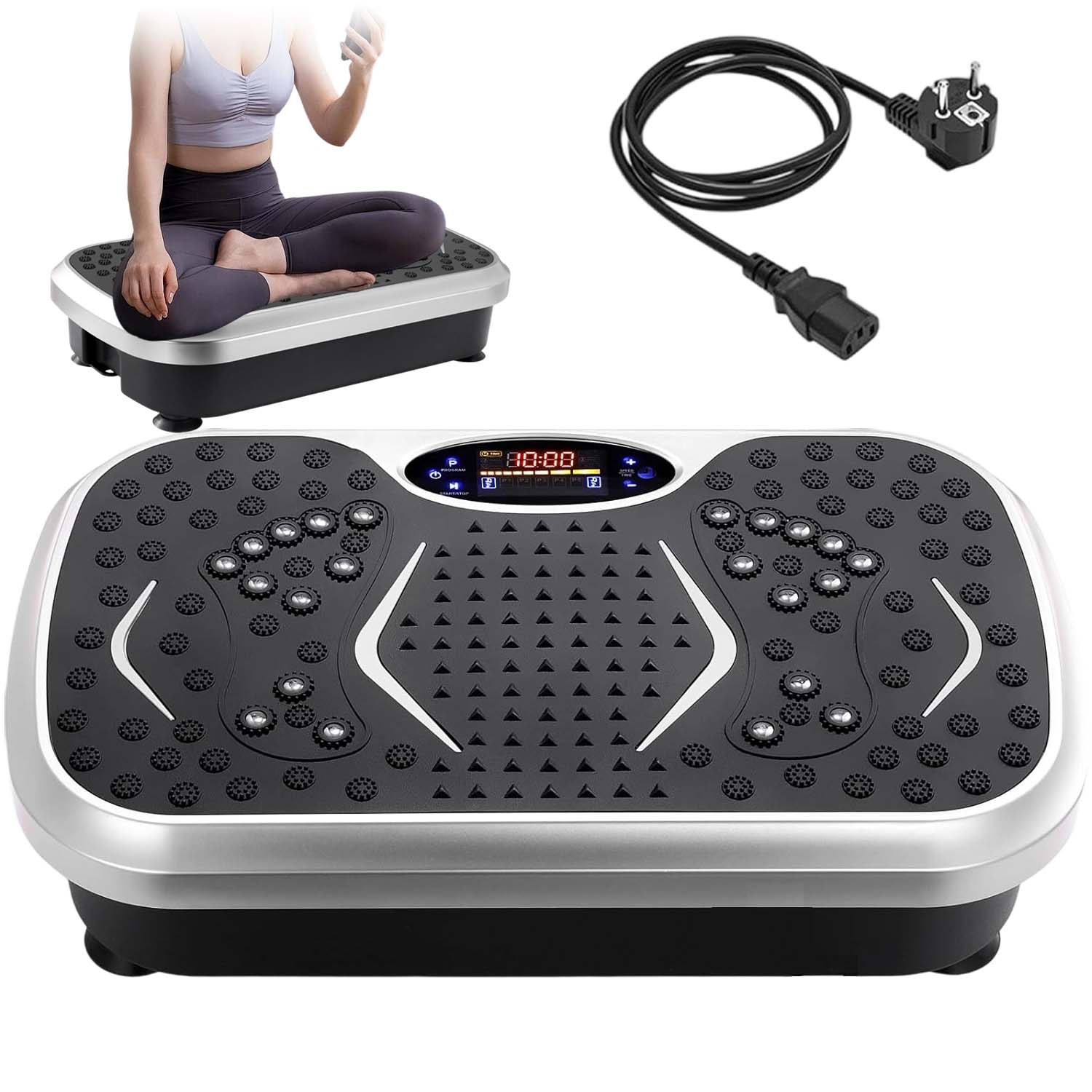 Vibrační Platforma Masážní Přístroj Trénink Celého Těla Zeštíhlující Expandéry