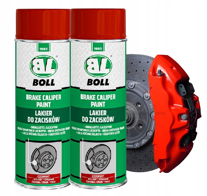 Lakier spray do zacisków hamulcowych czerwony 800 ml Boll