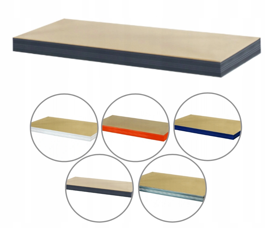 Police do regálu kovová police grafit 120x45 kovový regál Helios 275 kg