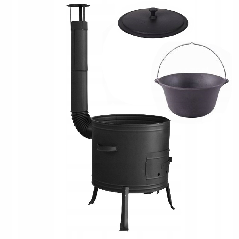 Kuchyně Polová zahradní 31CM Kotlina kotlík litinový 8 L litinová poklice