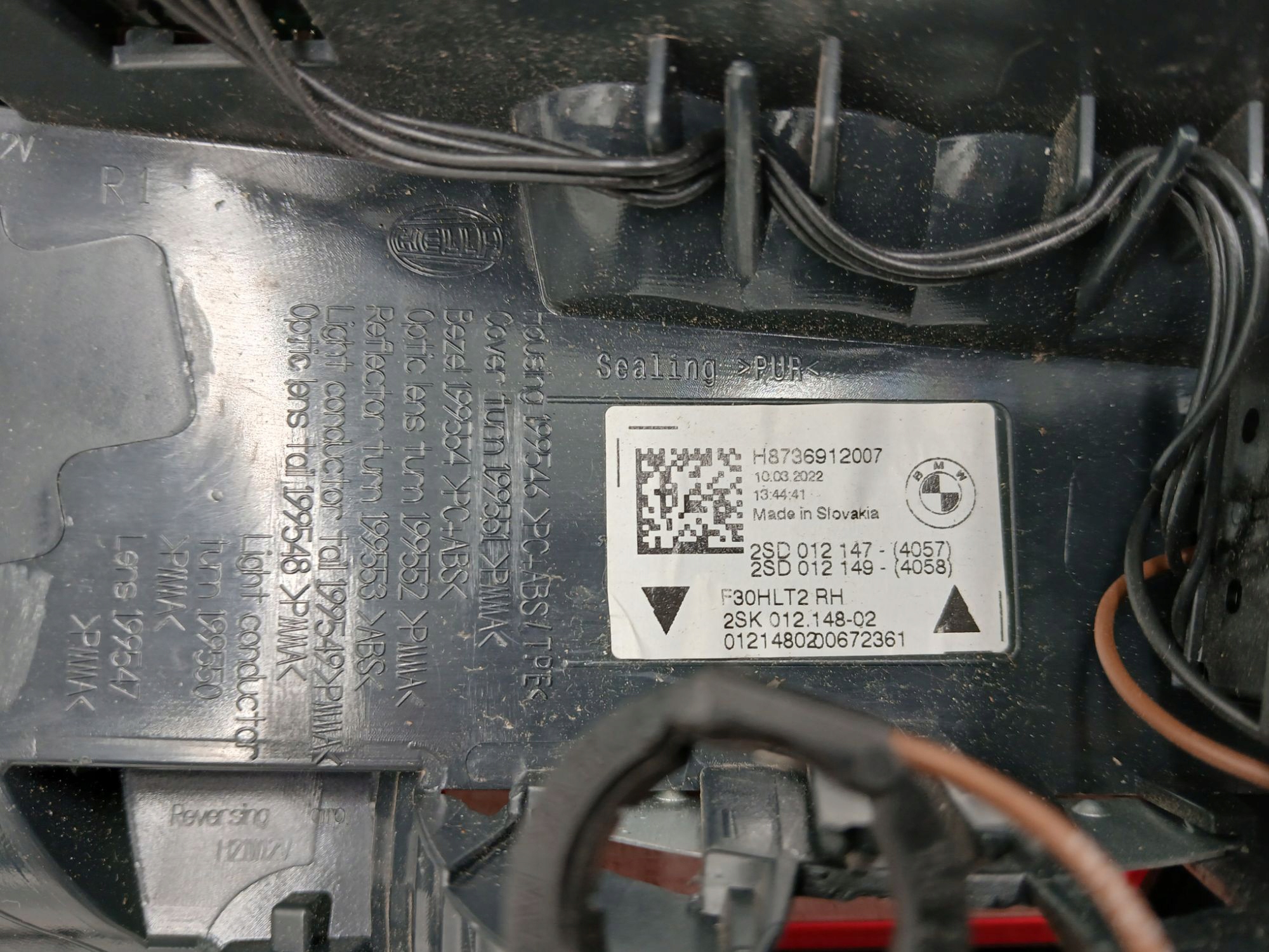 Lampa Tył Prawa Klapa BMW 3 F30 Lift Led 2SK012148 Producent części BMW OE