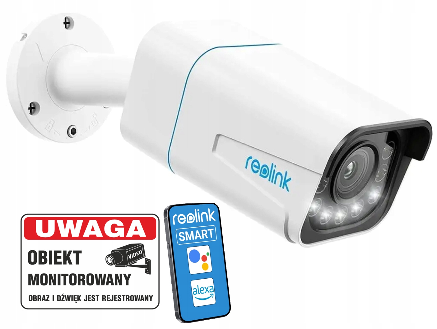Vonkajšia Kamera Reolink Rlc 811A 5MP 4K Poe Color Night Vision Tabuľa