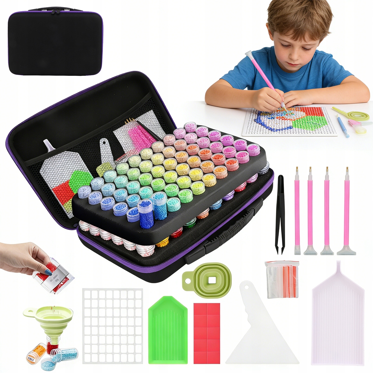 Krabička Na Ukládání Diamantů Diamond Painting Box Na Šperky