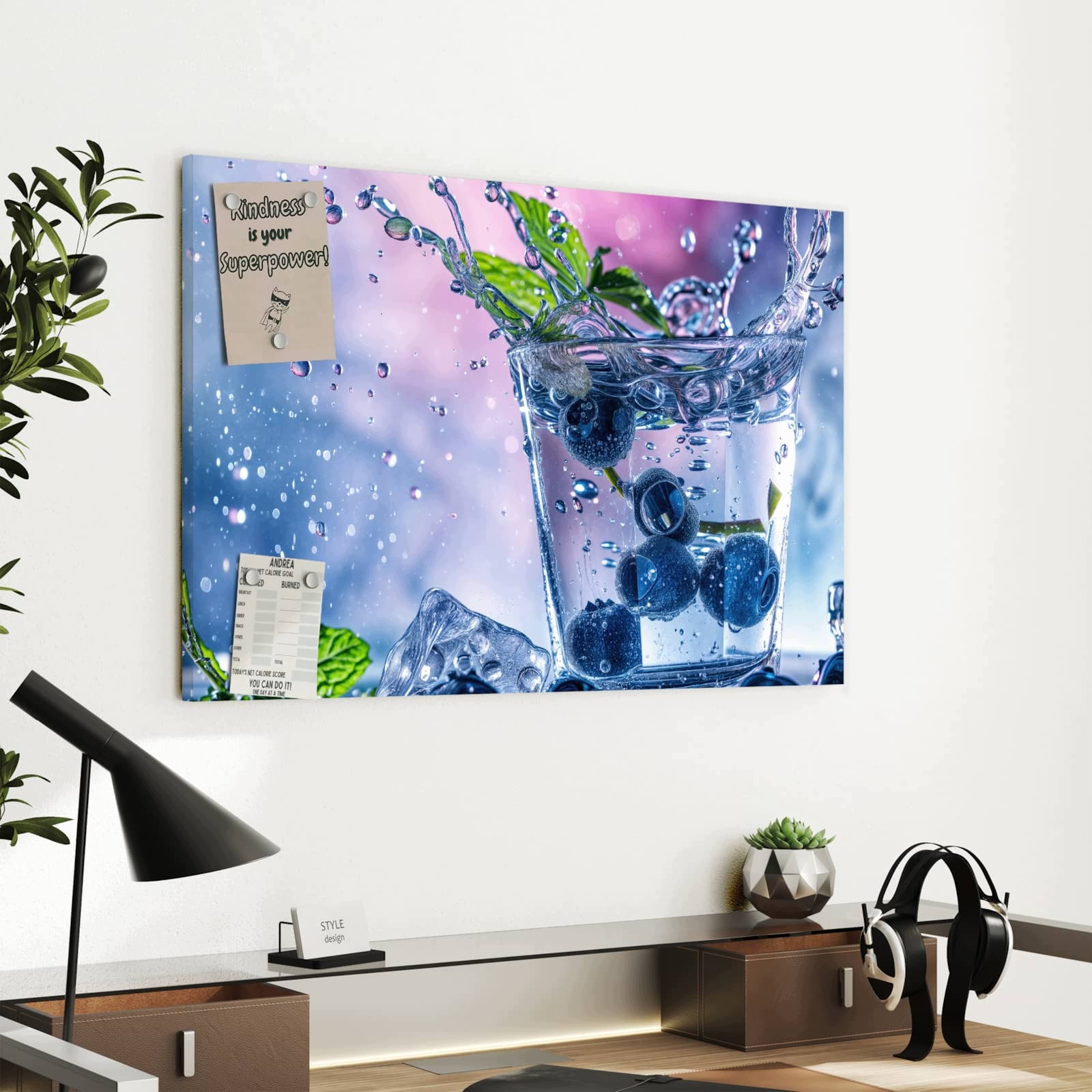 Magnetická tabule Osvěžující Nápoj 60 × 40 cm