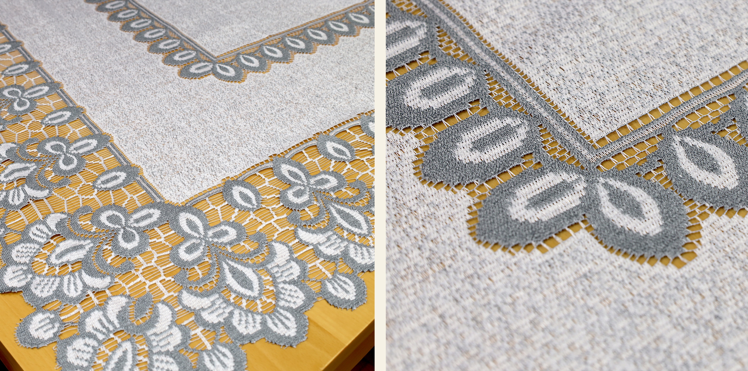 Obrus żakard koronka wzór prostokąt 180 x 130 cm EAN (GTIN) 5906363924838