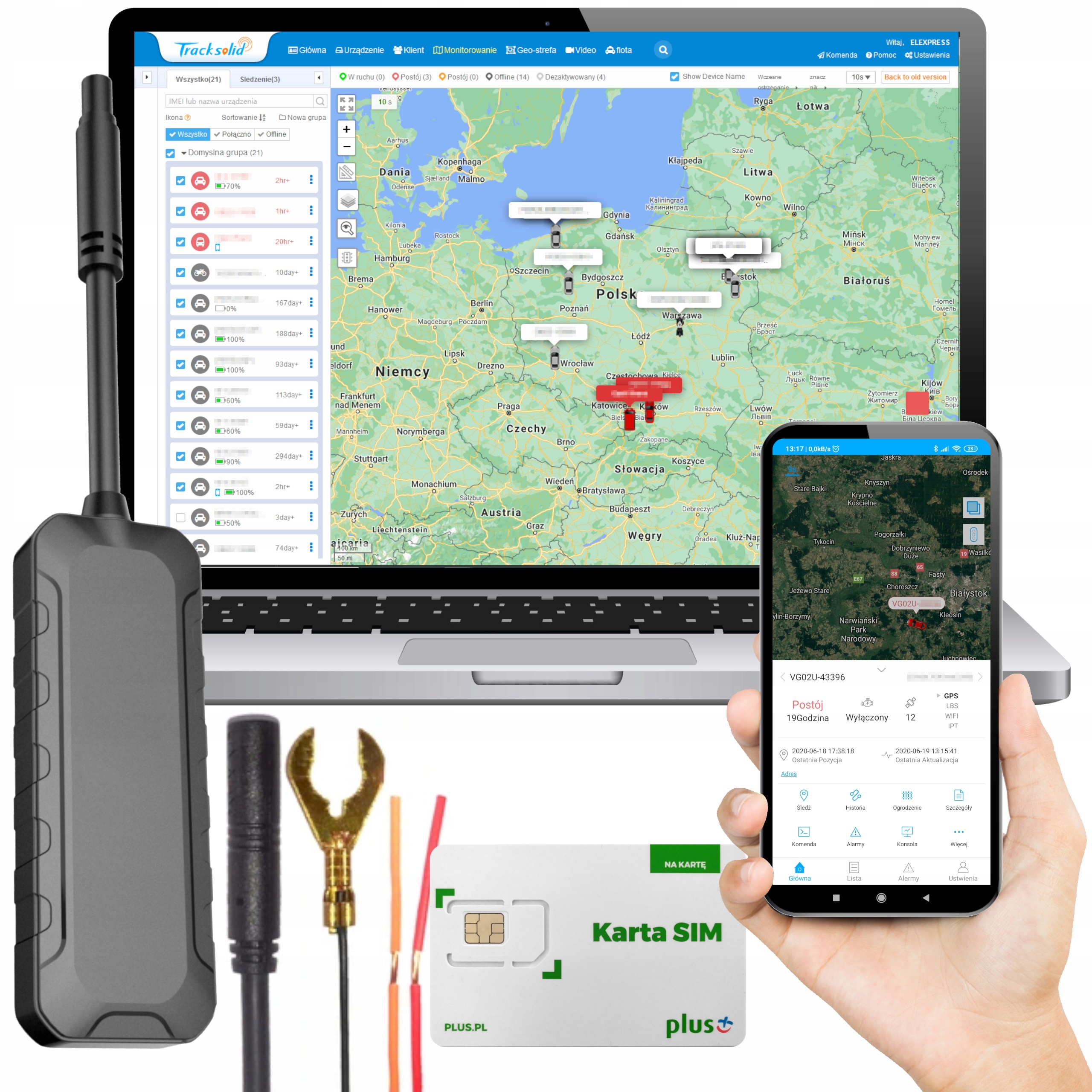 

Lokalizator Gps Mini Nadajnik Karta Sim Serwer