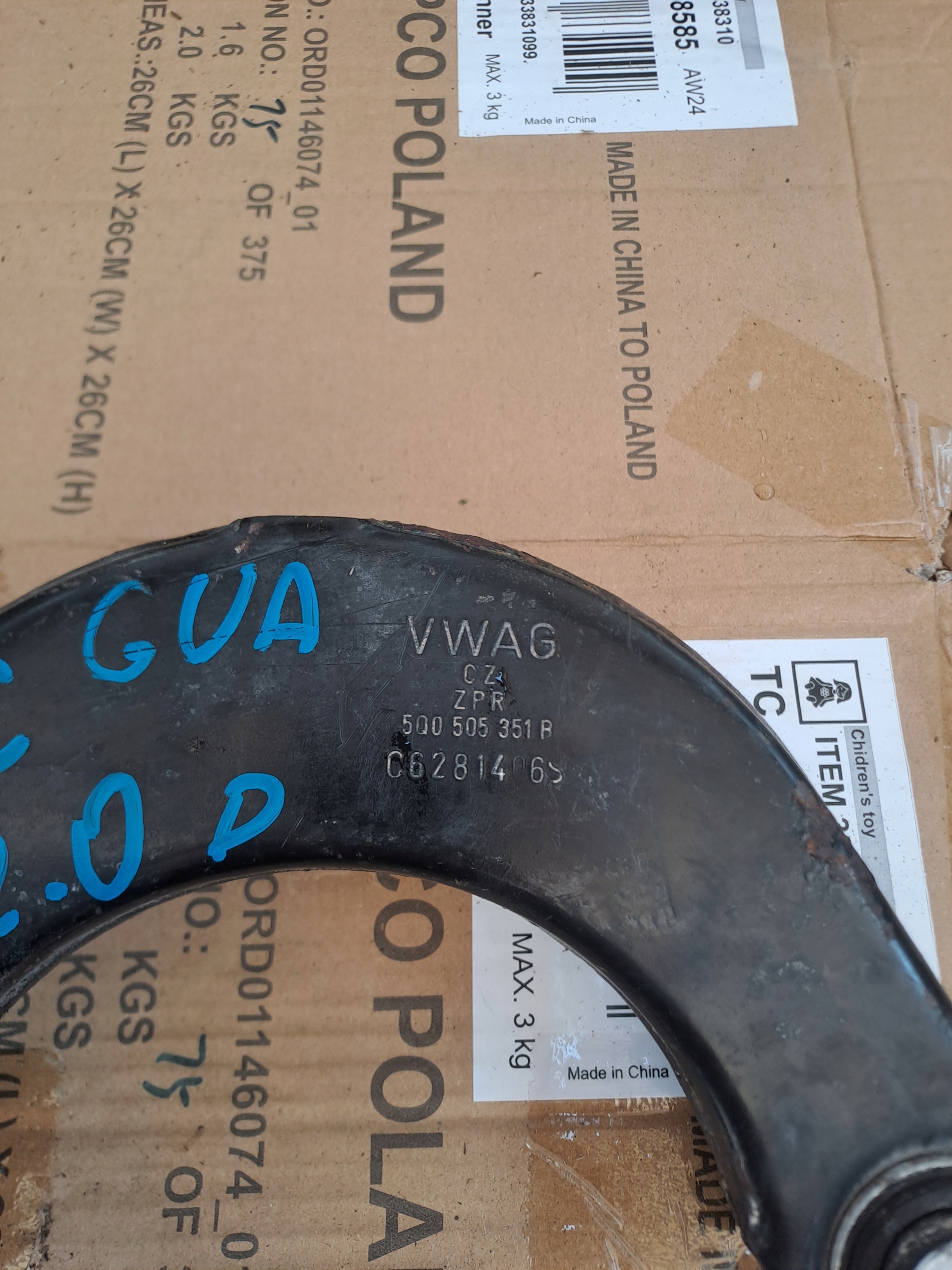 Querlenker hinten rechts heck Volkswagen 5Q0505351R