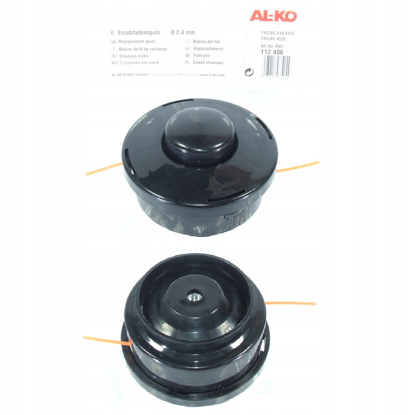 

Głowica Żyłkowa Al-ko Bc 260B 410 4125 4535 Orygin